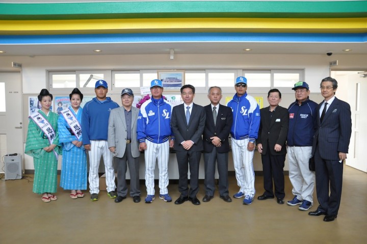 沖縄キャンプをする韓国プロ野球、三星ライオンズ